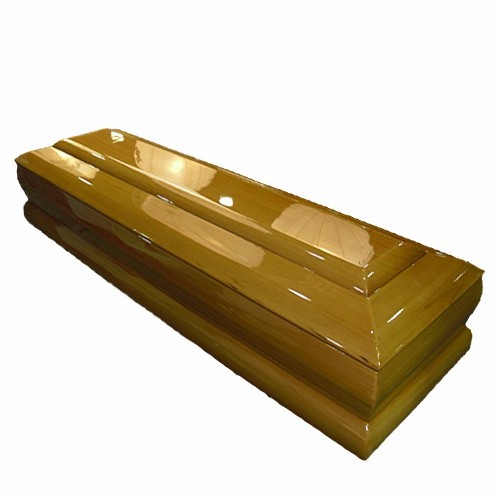 Spanish Style Adult MDF Coffin suppliers
